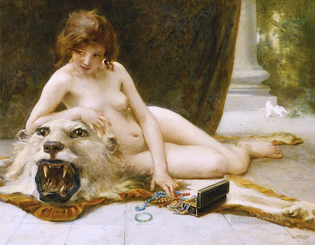 The Jewel Case Guillaume Seignac classic nude Oil Paintings